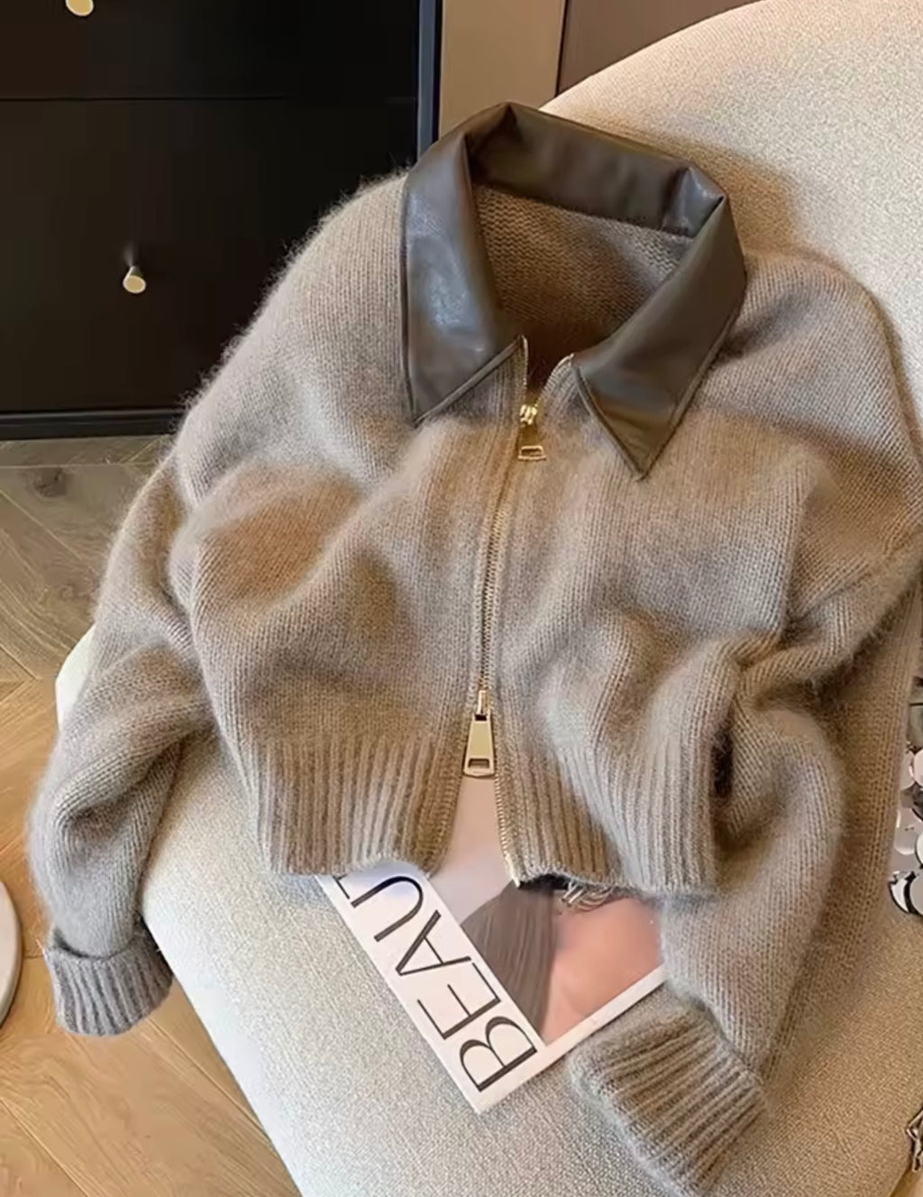 Patchwork-Strickpullover